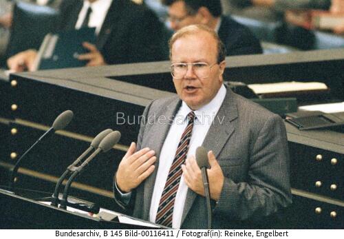 Bundestagssitzung 1984 / Lesung zum Bundeshaushaltsplan 1985 / BM Bangemann