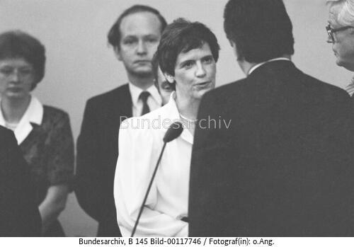 Bundestagssitzung 1985 / Vereidigung von BM Süssmuth