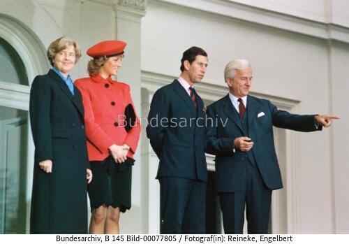 Britischer Prinz Charles in Bonn 1987