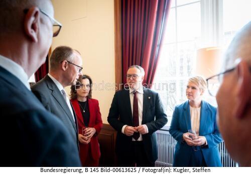 Bundeskanzler Friedrich Merz bei der Ministerpräsidentenkonferenz Ost 2026
