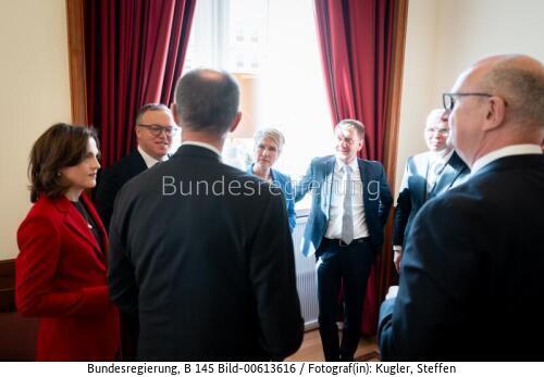 Bundeskanzler Friedrich Merz bei der Ministerpräsidentenkonferenz Ost 2026