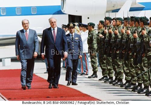 Bundeskanzler Kohl in Griechenland 1991