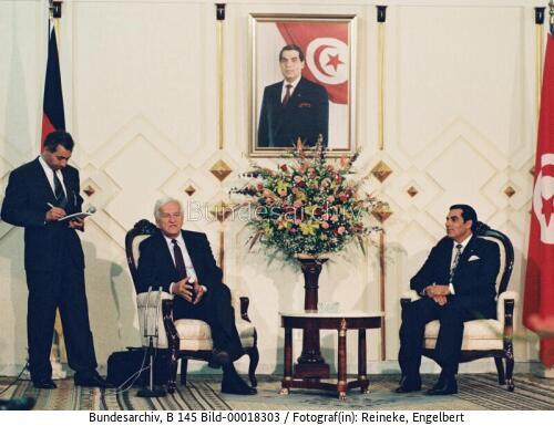 Bundespräsident von Weizsäcker in Tunesien 1993