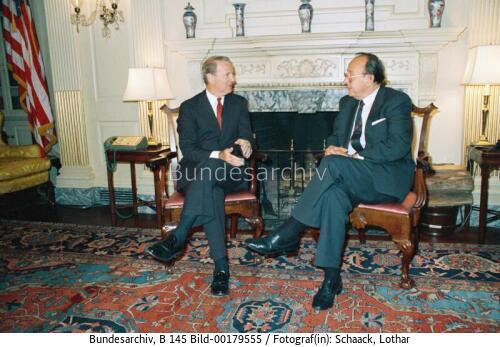 AM Genscher in den USA 1989