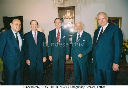 Amerikanischer Präsident Bush in Bonn 1989