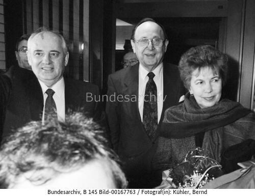 Sowjetischer Ex-Präsident Gorbatschow in Wachtberg 1992