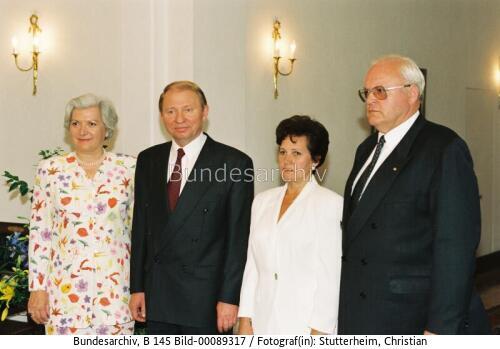 Ukrainischer Präsident Kutschma in Bonn 1995
