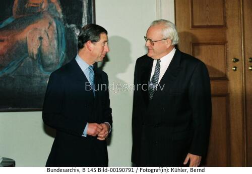 Britischer Prinz Charles in Berlin 1995