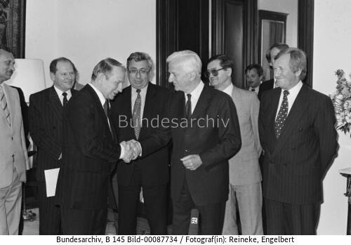 Ukrainischer Premierminister Kutschma in Bonn 1993
