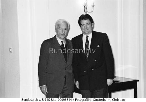 Albanischer Präsident Berisha in Bonn 1992