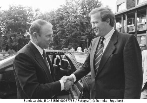 Ukrainischer Premierminister Kutschma in Bonn 1993
