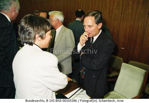 Ausschüsse "Deutsche Einheit" 1990 / BM Schäuble und Vollmer 1990
