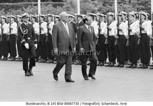 Italienischer Ministerpräsident Berlusconi in Bonn 1994