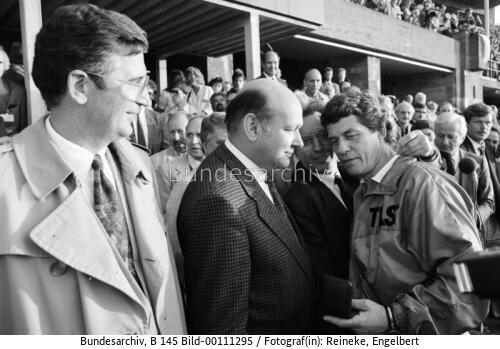 Wedemeier, Momper und Rehhagel 1990