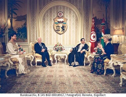 Bundespräsident von Weizsäcker in Tunesien 1993