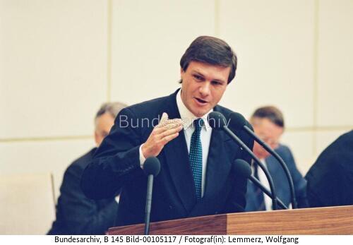 Bundesratssitzung 1990 / Hessischer StM Gerhardt