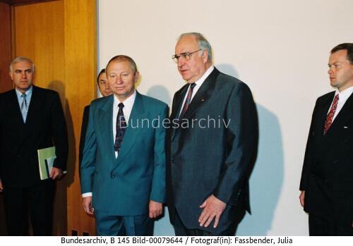 Bundeskanzler Kohl in der Ukraine 1993