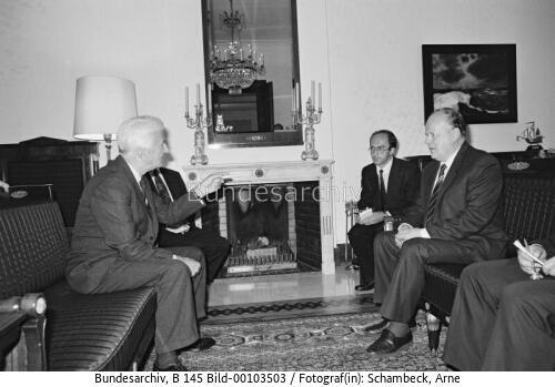 Weißrussischer Präsident Schuschkewitsch in Bonn 1992