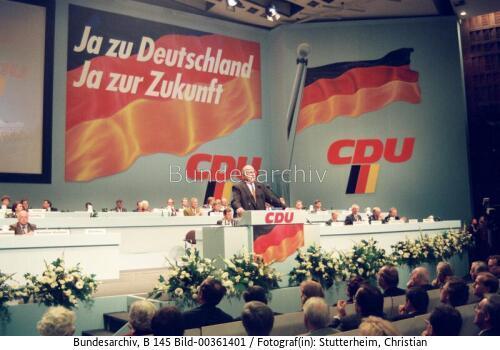 1. Gesamtdeutscher Parteitag der CDU in Hamburg 1990 (Vereinigungsparteitag)