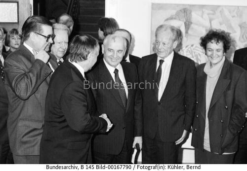 Sowjetischer Ex-Präsident Gorbatschow in Bonn 1992