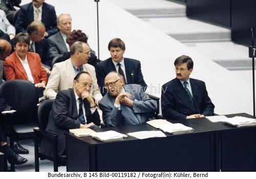 Bundestagssitzung in Berlin 1992 / <span class="match">FDP</span>-Bundestagsfraktion