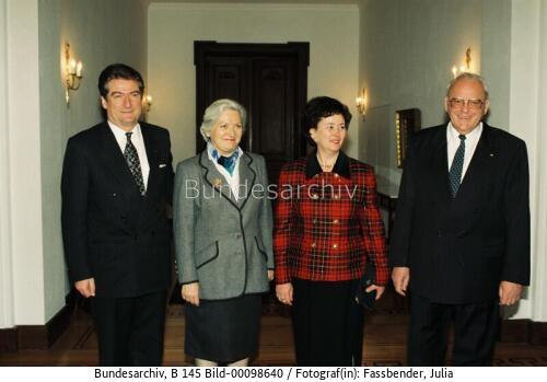 Albanischer Präsident Berisha in Bonn 1995