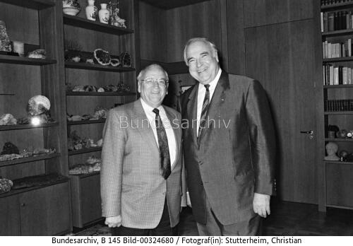 Bundeskanzler Kohl und Egidius Braun 1993