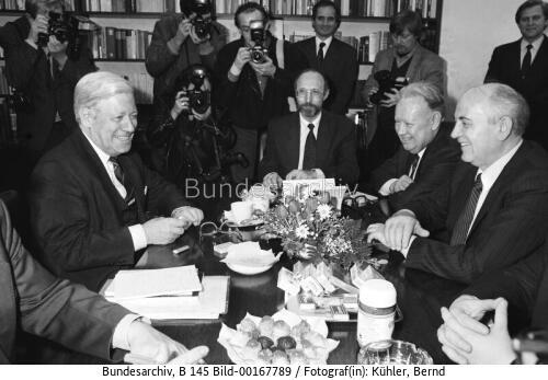 Sowjetischer Ex-Präsident Gorbatschow in Bonn 1992