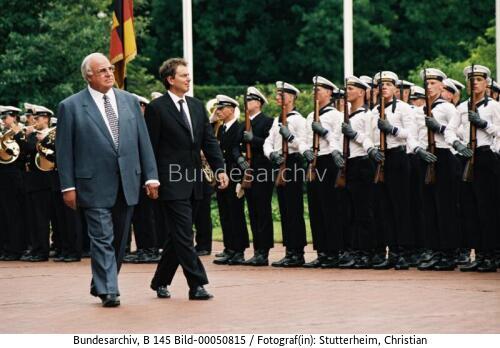 Britischer Premierminister Blair in Bonn 1997