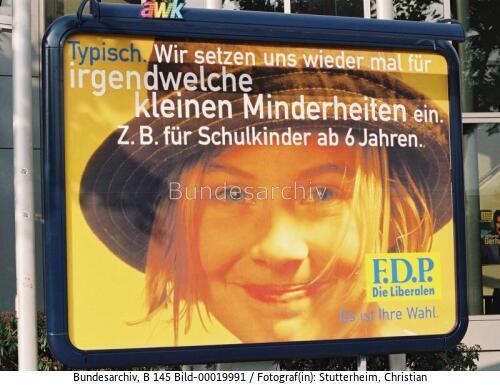 Bundestagswahl 1998 / Wahlplakat der <span class="match">FDP</span>
