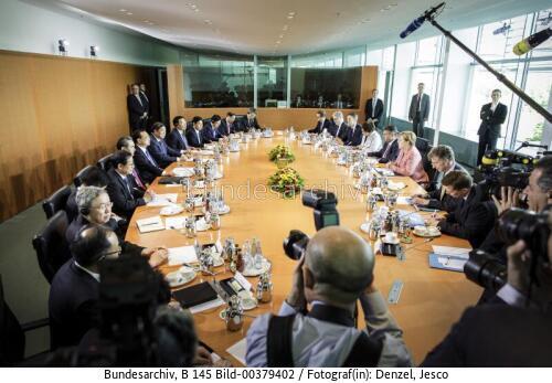 Chinesischer Ministerpräsident Li Keqiang in Berlin 2017