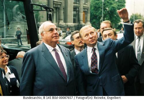 Bundeskanzler Kohl in der Ukraine 1996