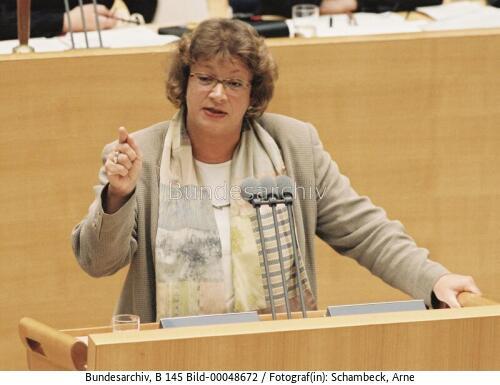 Bundestagssitzung zur Wirtschafts- Finanz- und Außenpolitik  / Rede BM Andrea Fischer