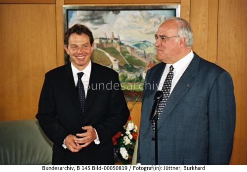 Britischer Premierminister Blair in Bonn 1997