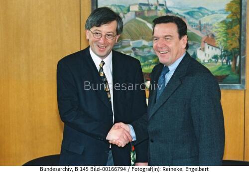 Luxemburgischer Ministerpräsident Juncker in Bonn 1998