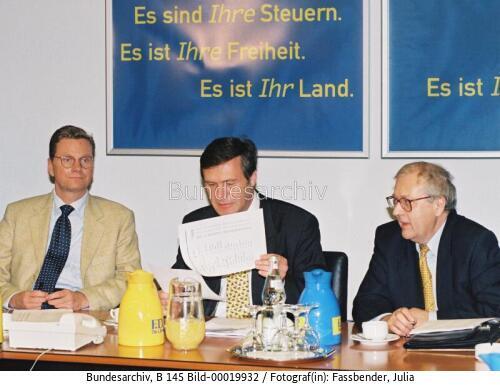 FDP-Präsidiumssitzung anlässlich des Ausgangs der Bundestagswahl 1998