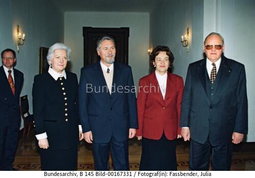 Rumänischer Präsident Constantinescu in Bonn 1997