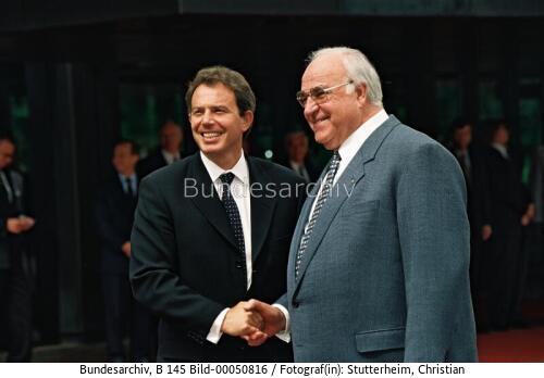 Britischer Premierminister Blair in Bonn 1997