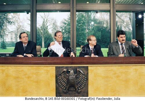 Pressekonferenz im Bundeskanzleramt 1997