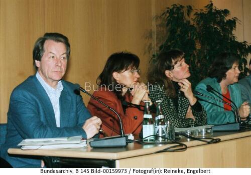 PK zu den Koalitionsverhandlungen von SPD und Bündnis 90/Die Grünen 1998
