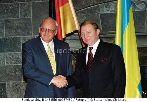Ukrainischer Präsident Kutschma in Bonn 1998