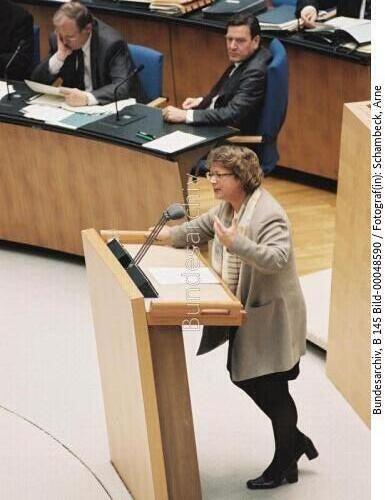 Bundestagssitzung zur Wirtschafts- Finanz- und Außenpolitik 1998 / Rede BM Andrea Fischer