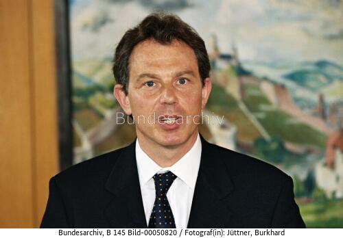 Britischer Premierminister Blair in Bonn 1997