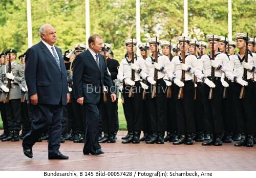 Ukrainischer Präsident Kutschma in Bonn 1998