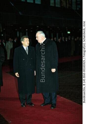 Polnischer Präsident Kwasniewski in Bonn 1996