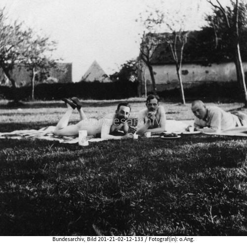 Frankreich, Fritz Schier mit Kameraden