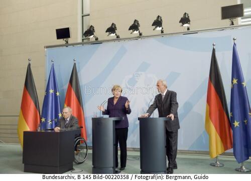 Bundeskanzlerin Merkel empfängt Expertengruppe "Neue Finanzmarktarchitektur" 2010