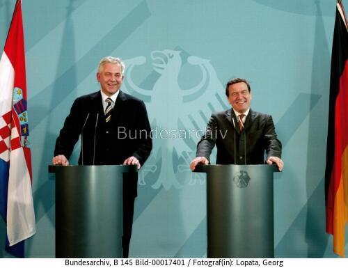 Kroatischer Ministerpräsident Sanader in Berlin  2004