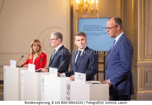 Bundeskanzler Friedrich Merz bei Konferenz zur Absicherung der Straße von Hormus 2026