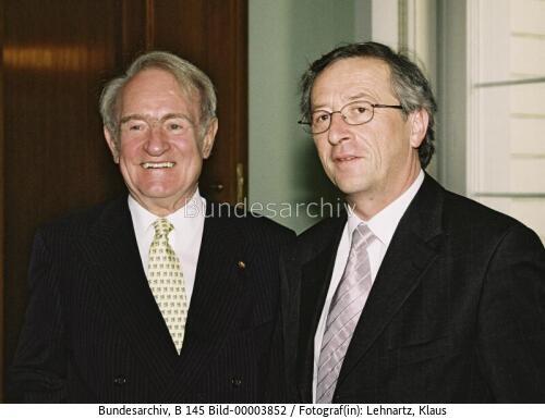 Luxemburger Premierminister Juncker in Berlin 2002